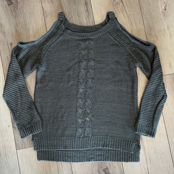 Alya Sweaters - crewneck, cold shoulder sweater